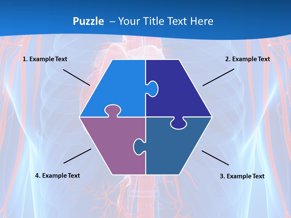 Red Human Brain PowerPoint Template