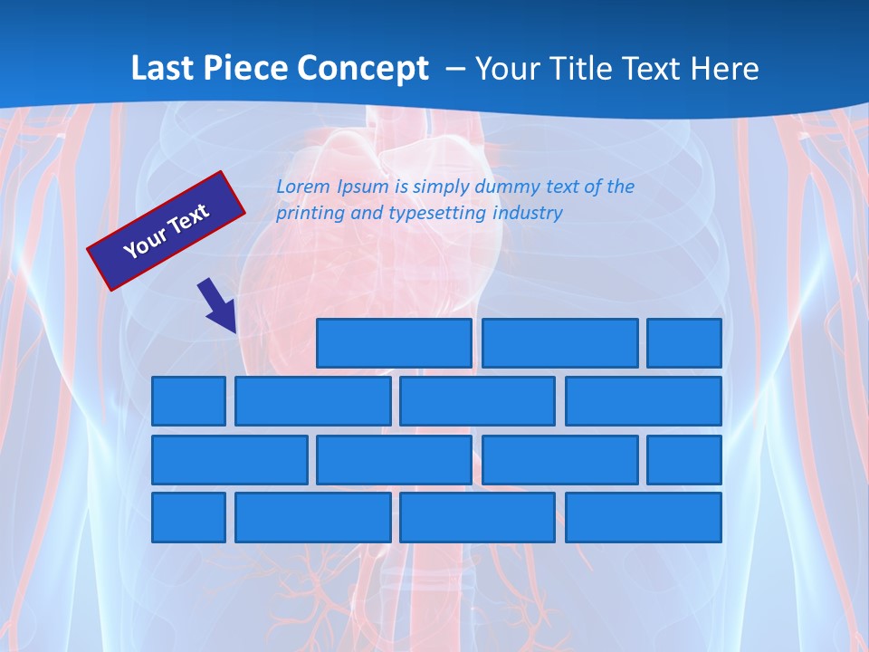 Red Human Brain PowerPoint Template