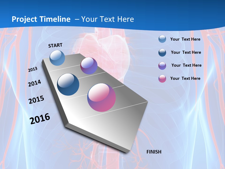 Red Human Brain PowerPoint Template