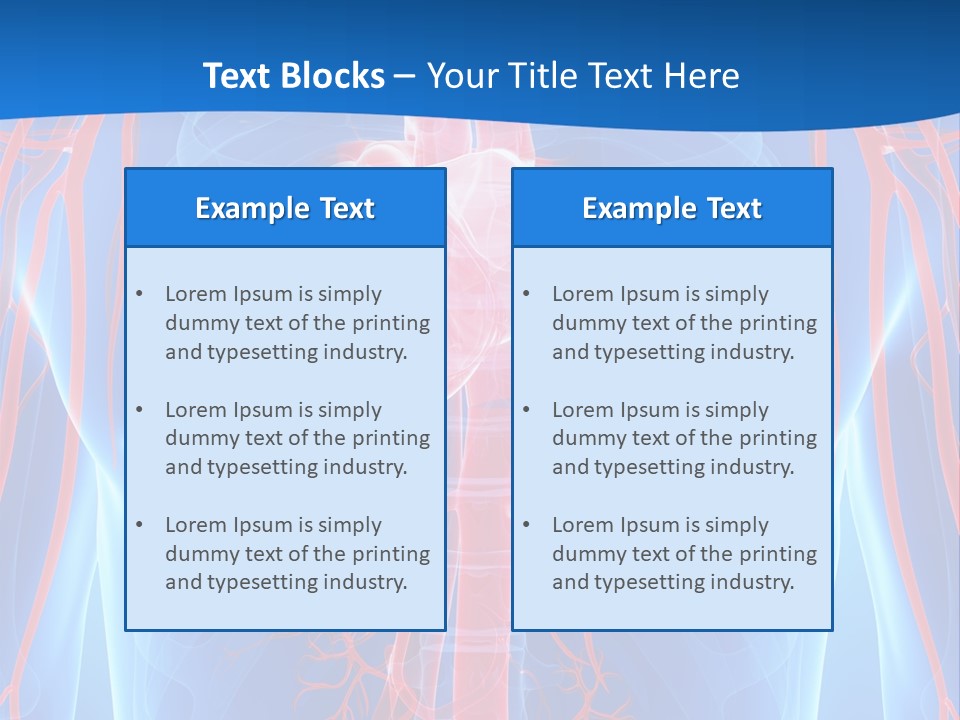 Red Human Brain PowerPoint Template