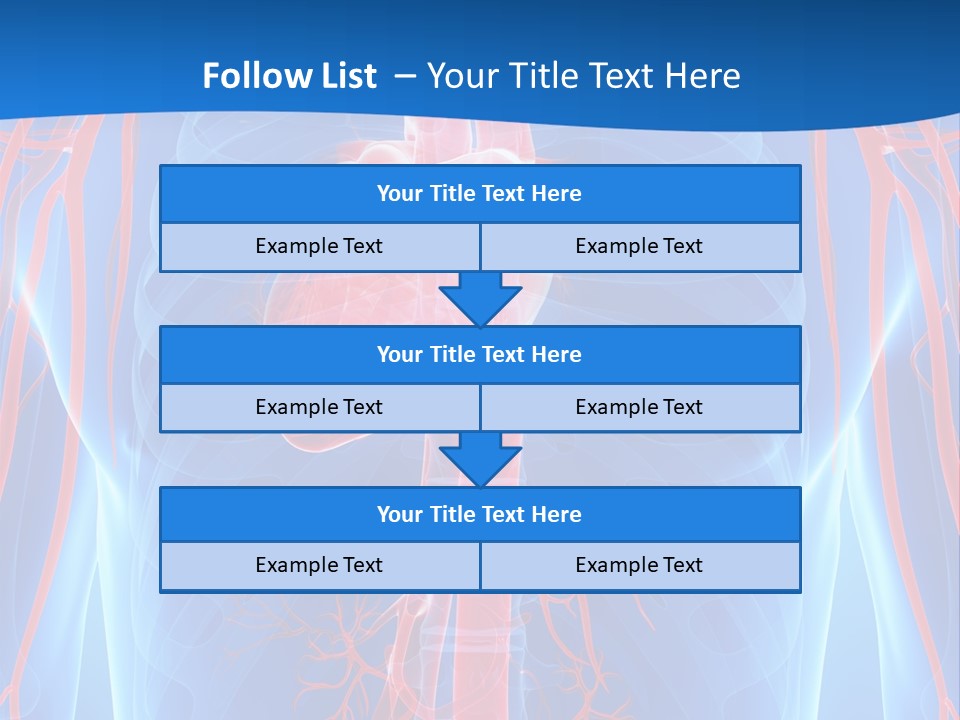 Red Human Brain PowerPoint Template