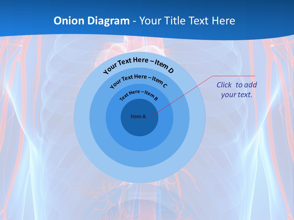 Red Human Brain PowerPoint Template