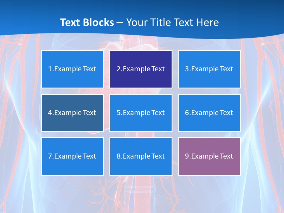 Red Human Brain PowerPoint Template