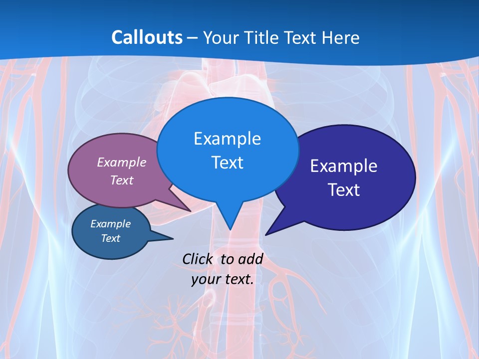 Red Human Brain PowerPoint Template