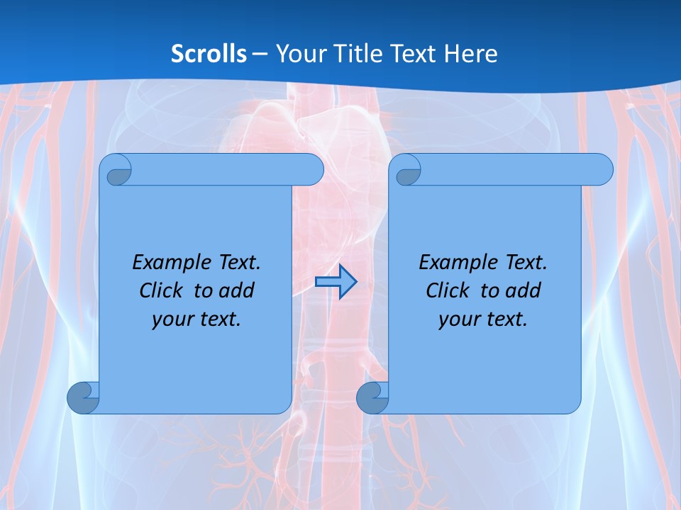 Red Human Brain PowerPoint Template