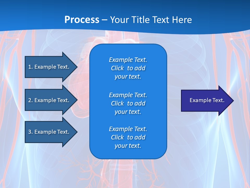 Red Human Brain PowerPoint Template