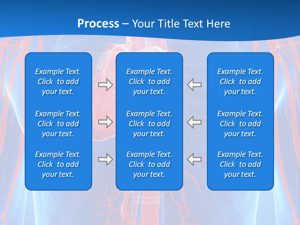 Red Human Brain PowerPoint Template