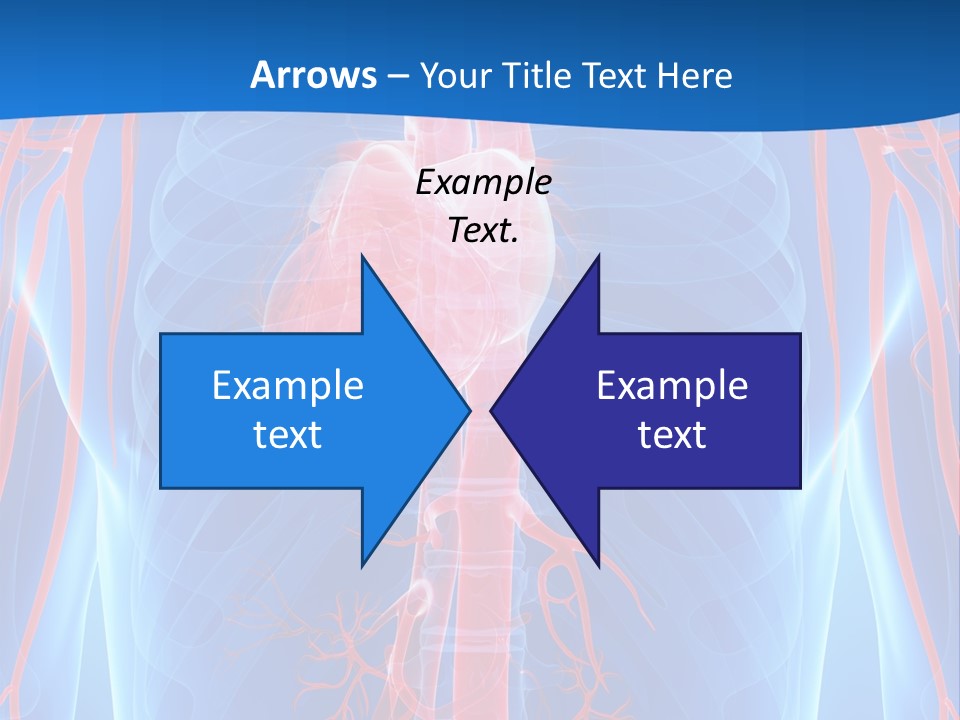 Red Human Brain PowerPoint Template