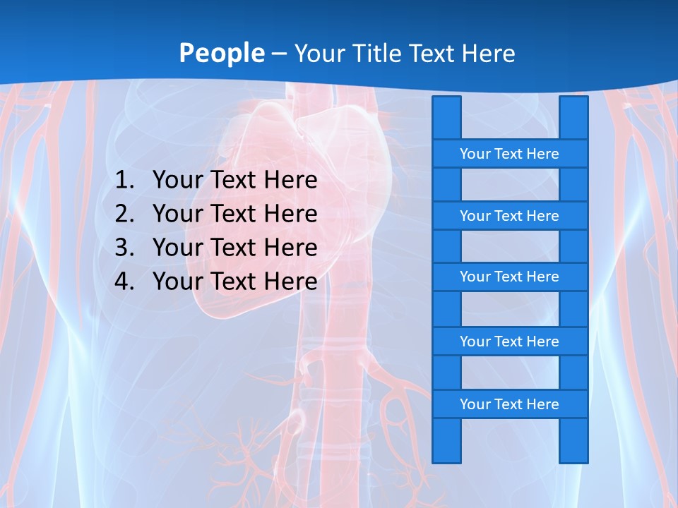 Red Human Brain PowerPoint Template