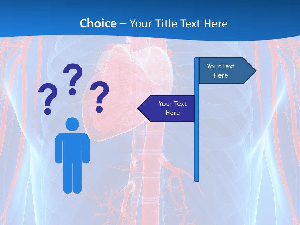 Red Human Brain PowerPoint Template