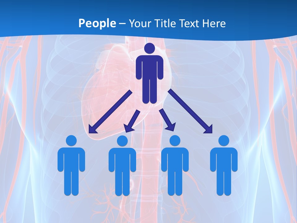Red Human Brain PowerPoint Template
