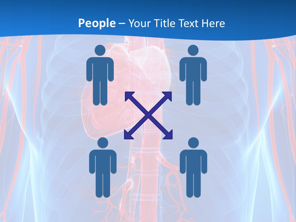 Red Human Brain PowerPoint Template