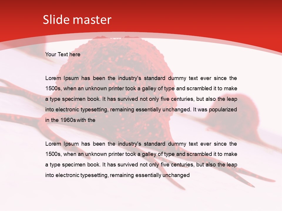 Metastasis Artwork Tumor Cells PowerPoint Template