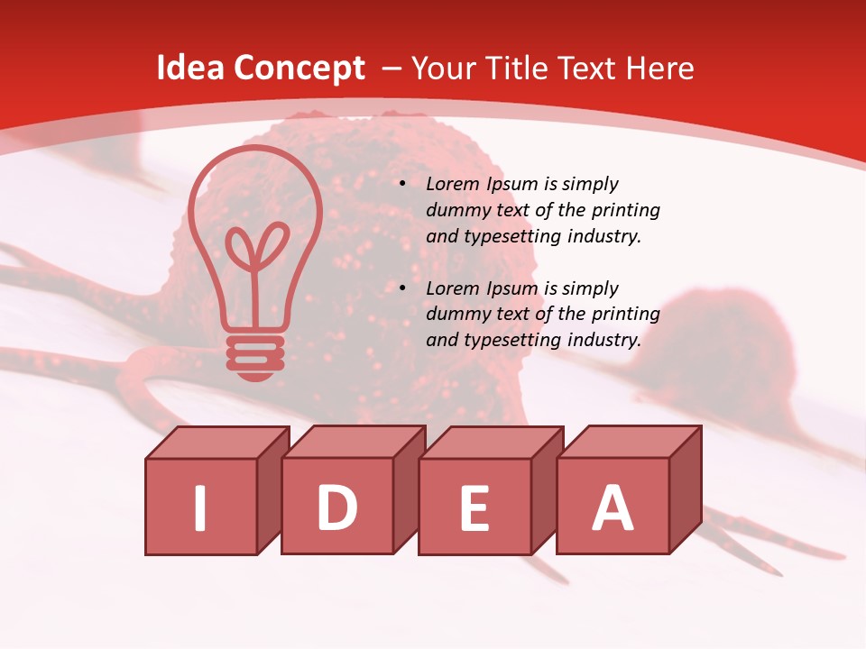 Metastasis Artwork Tumor Cells PowerPoint Template