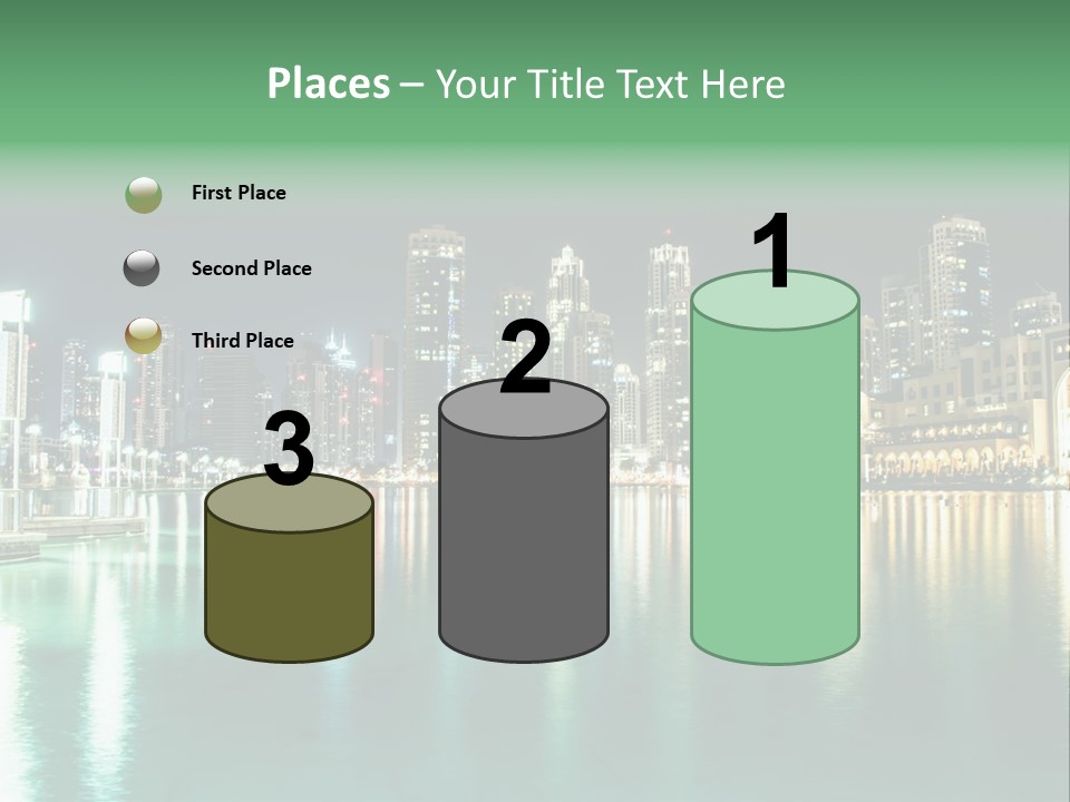 Holiday Destination Attraction Water Reflection PowerPoint Template