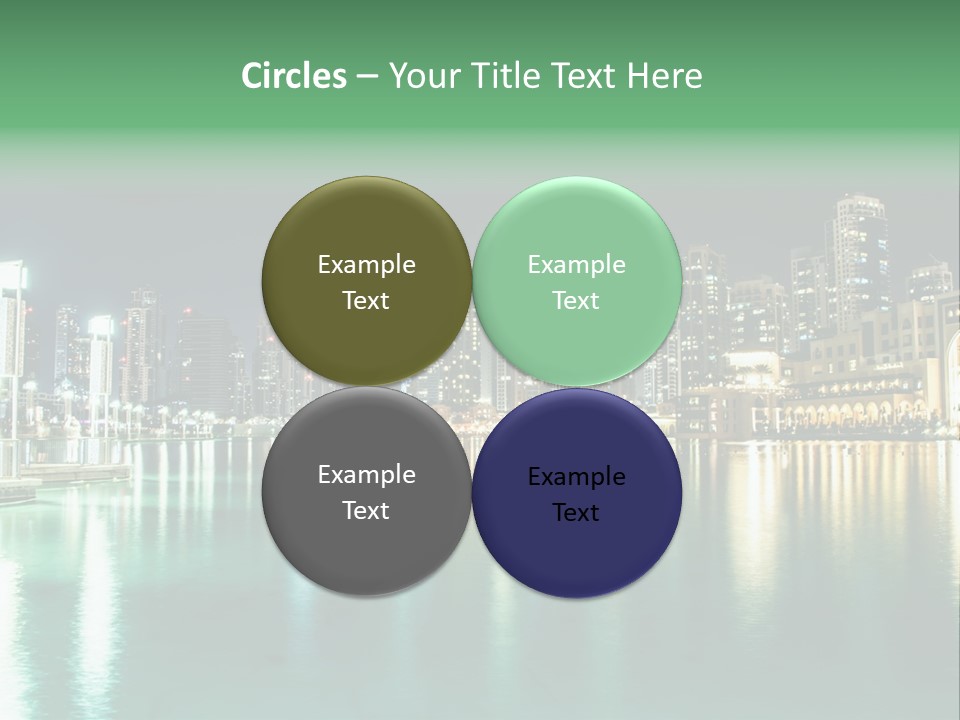 Holiday Destination Attraction Water Reflection PowerPoint Template