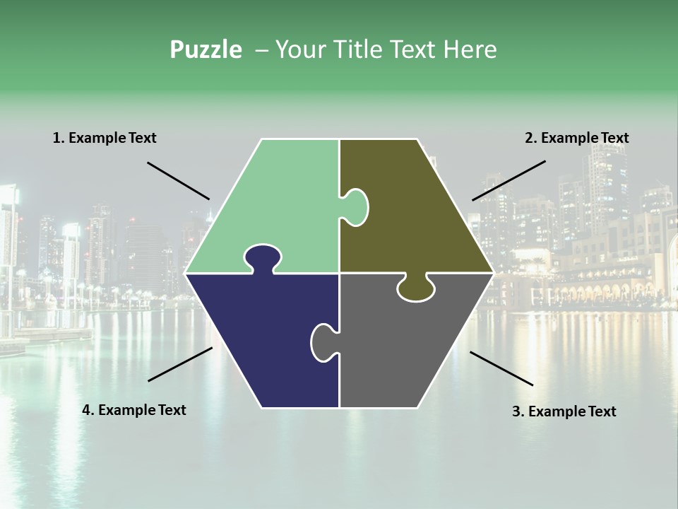 Holiday Destination Attraction Water Reflection PowerPoint Template