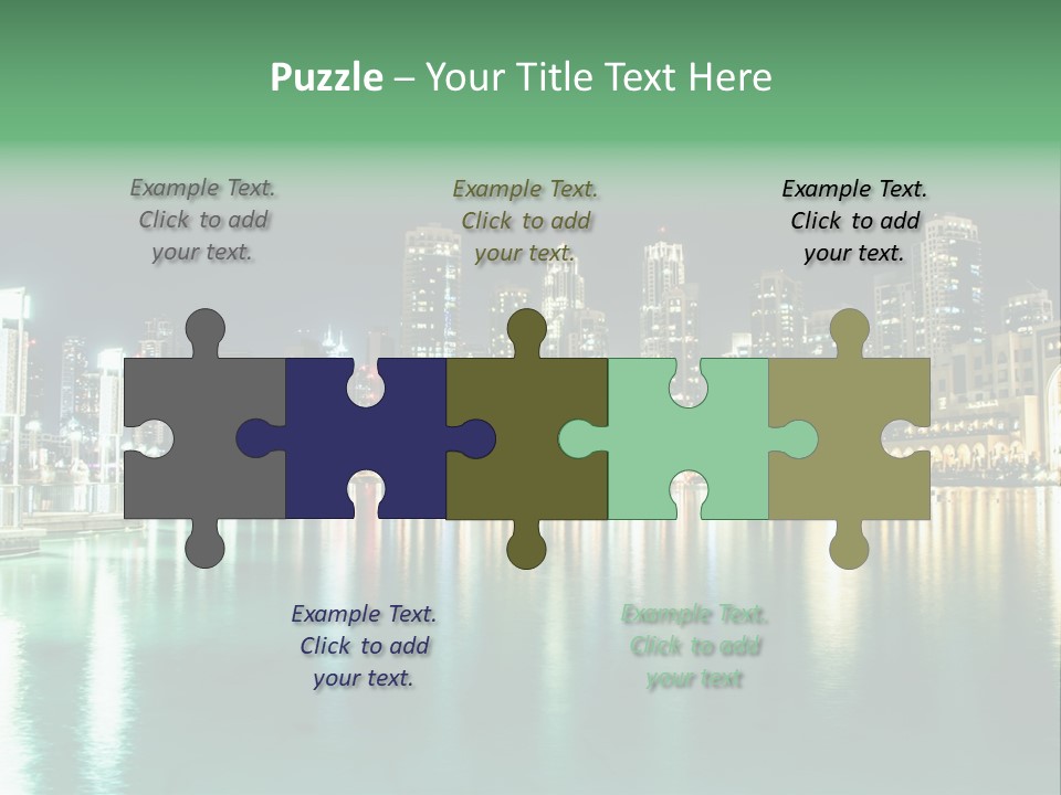 Holiday Destination Attraction Water Reflection PowerPoint Template