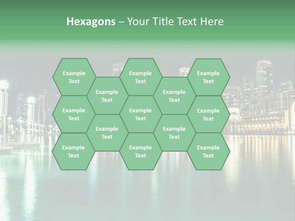 Holiday Destination Attraction Water Reflection PowerPoint Template