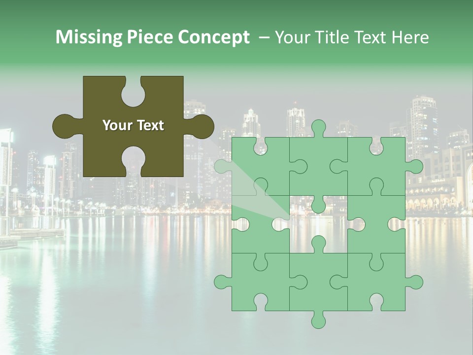 Holiday Destination Attraction Water Reflection PowerPoint Template