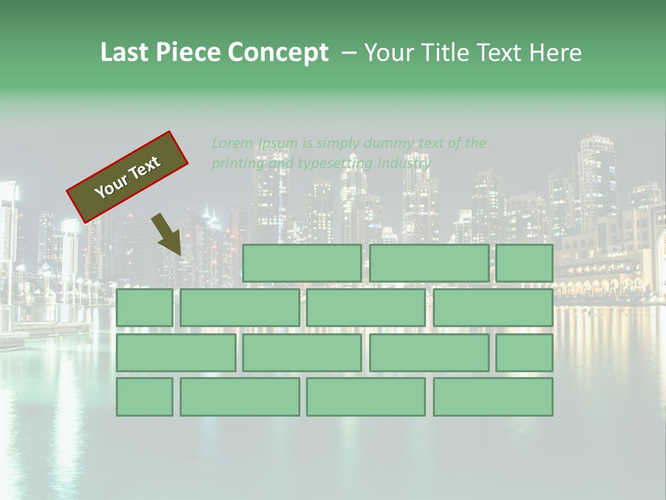 Holiday Destination Attraction Water Reflection PowerPoint Template