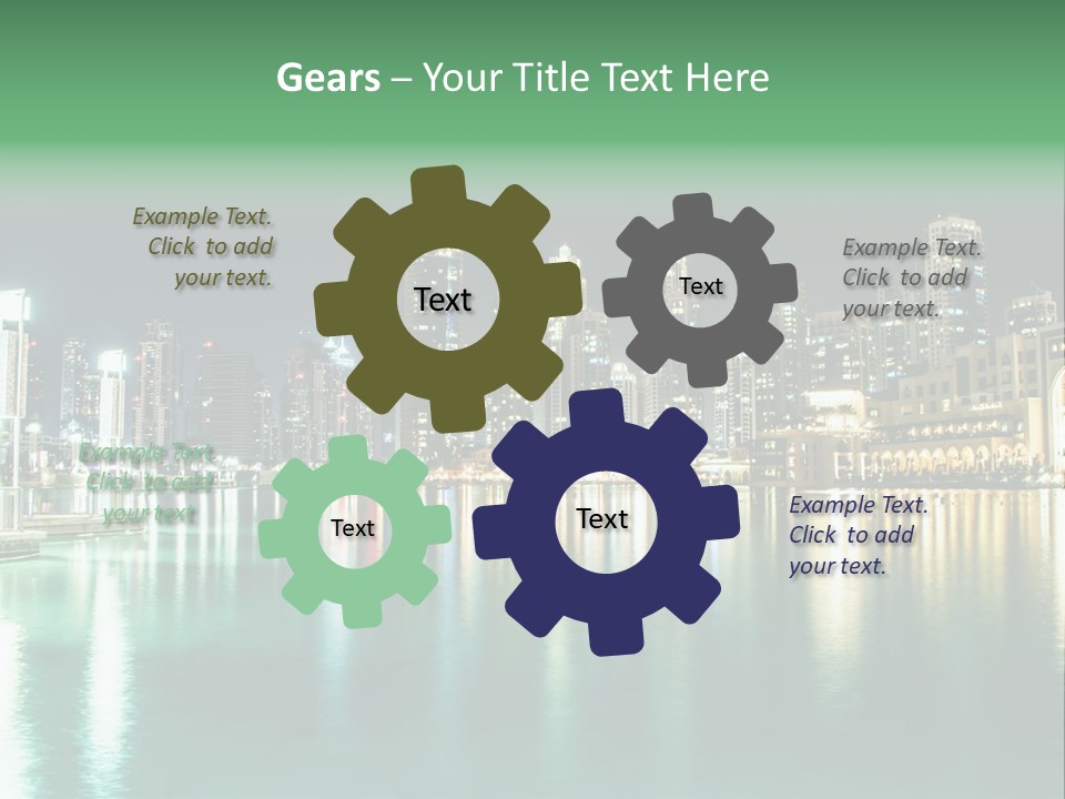 Holiday Destination Attraction Water Reflection PowerPoint Template