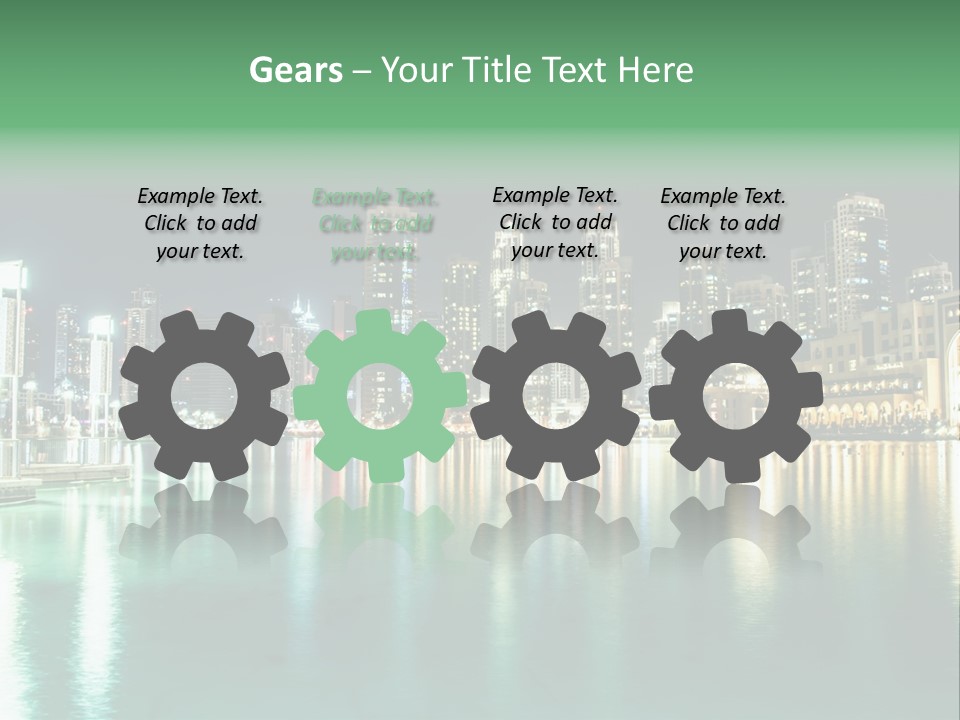 Holiday Destination Attraction Water Reflection PowerPoint Template