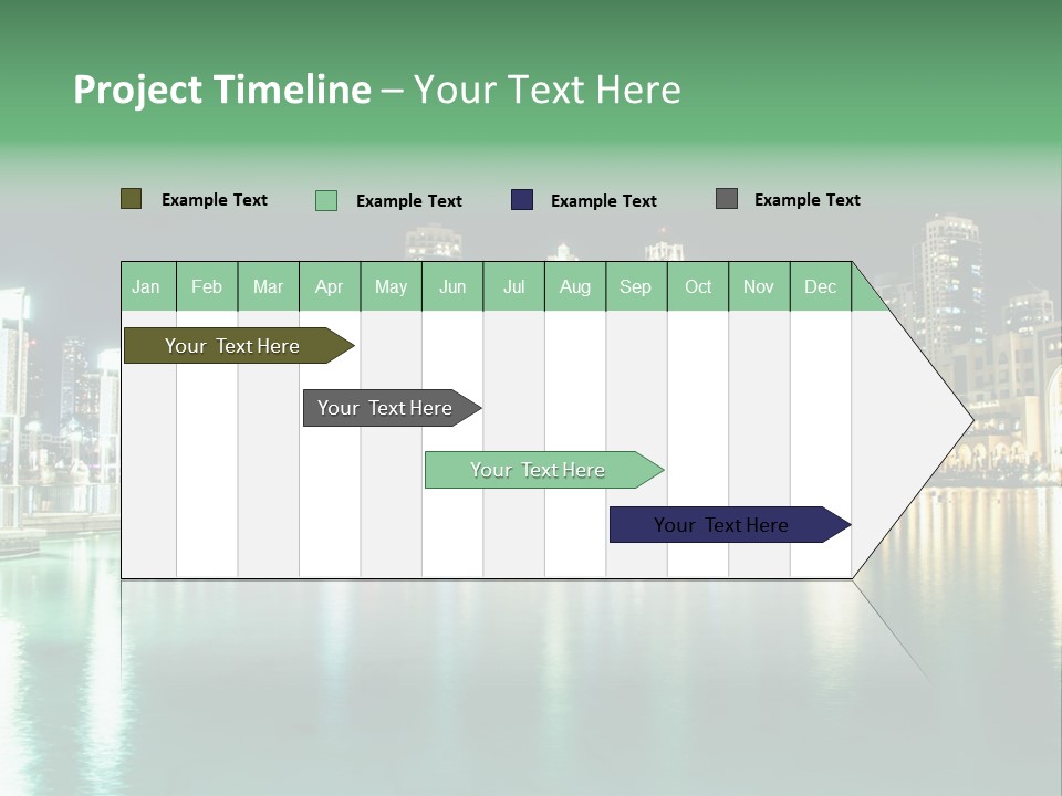 Holiday Destination Attraction Water Reflection PowerPoint Template