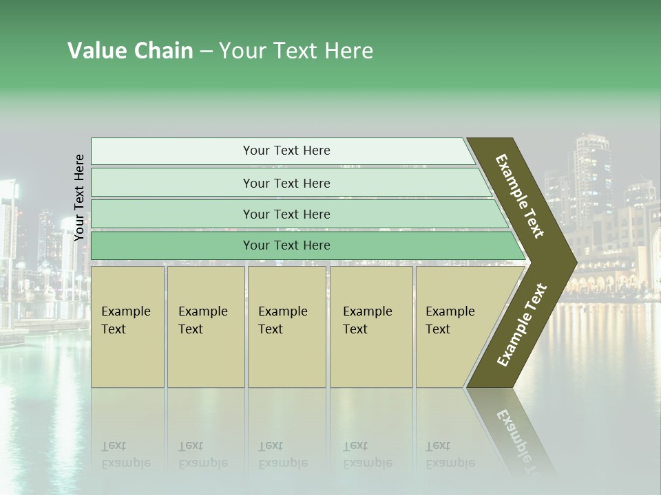 Holiday Destination Attraction Water Reflection PowerPoint Template