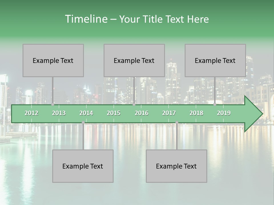 Holiday Destination Attraction Water Reflection PowerPoint Template