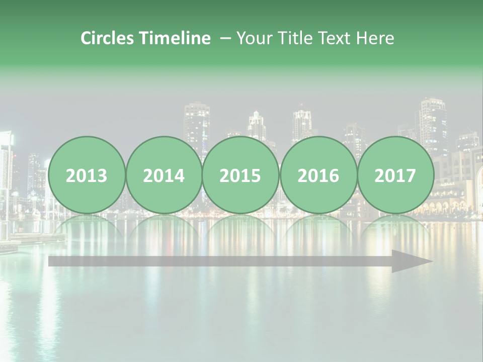 Holiday Destination Attraction Water Reflection PowerPoint Template