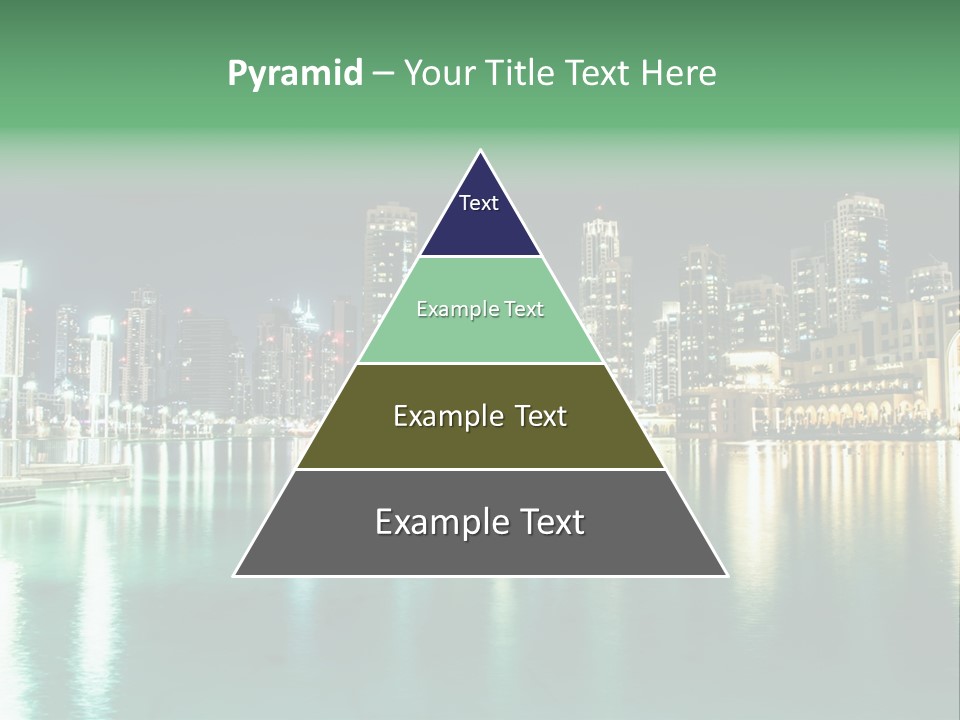 Holiday Destination Attraction Water Reflection PowerPoint Template