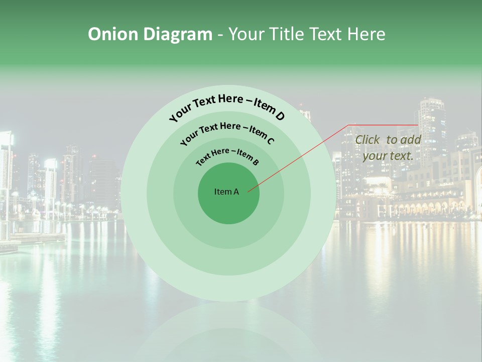 Holiday Destination Attraction Water Reflection PowerPoint Template