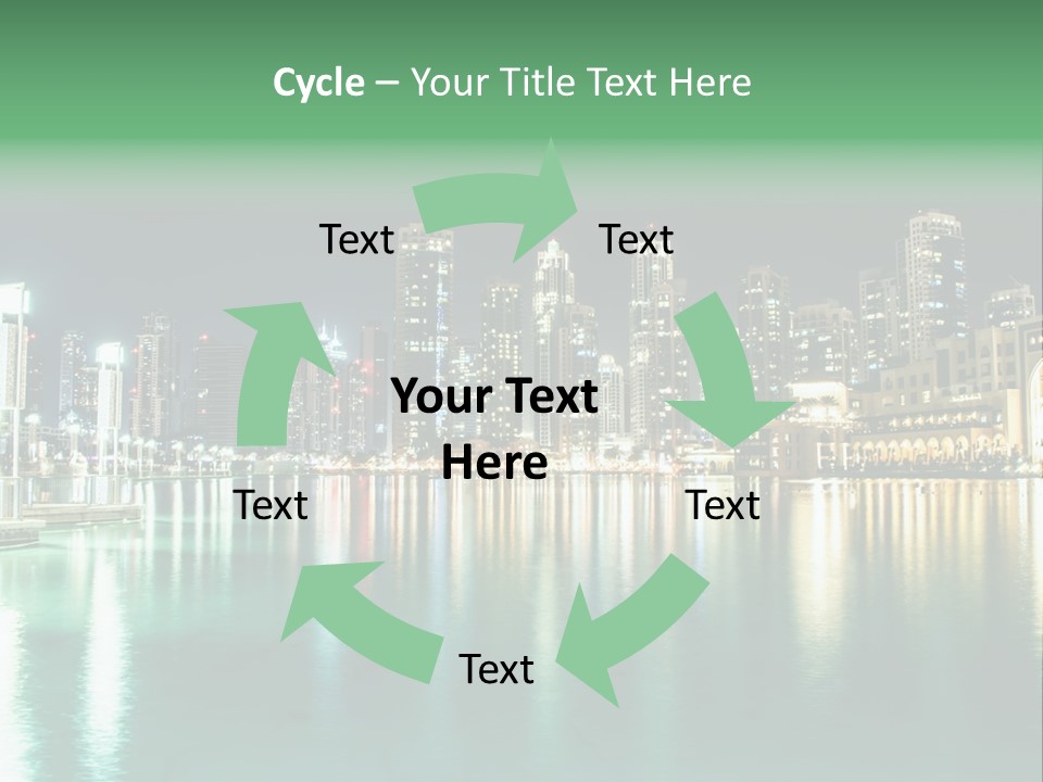 Holiday Destination Attraction Water Reflection PowerPoint Template