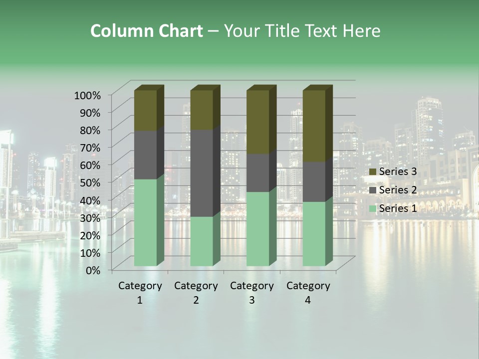 Holiday Destination Attraction Water Reflection PowerPoint Template