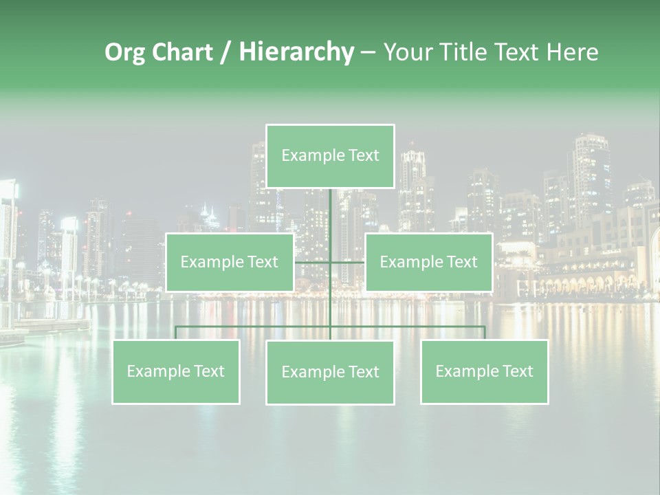 Holiday Destination Attraction Water Reflection PowerPoint Template