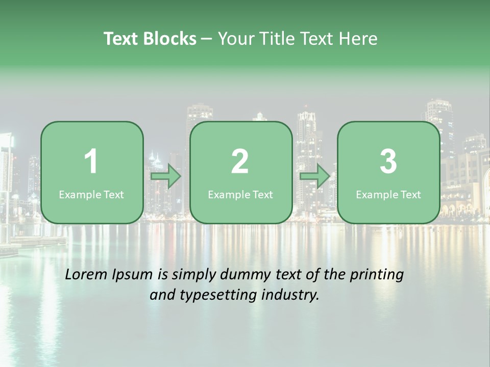 Holiday Destination Attraction Water Reflection PowerPoint Template