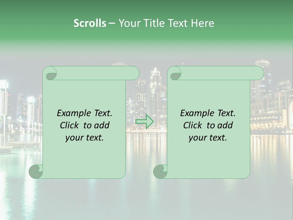 Holiday Destination Attraction Water Reflection PowerPoint Template