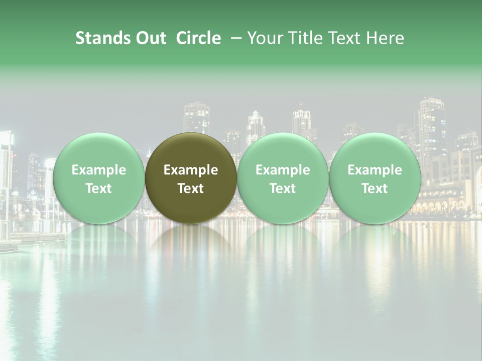 Holiday Destination Attraction Water Reflection PowerPoint Template