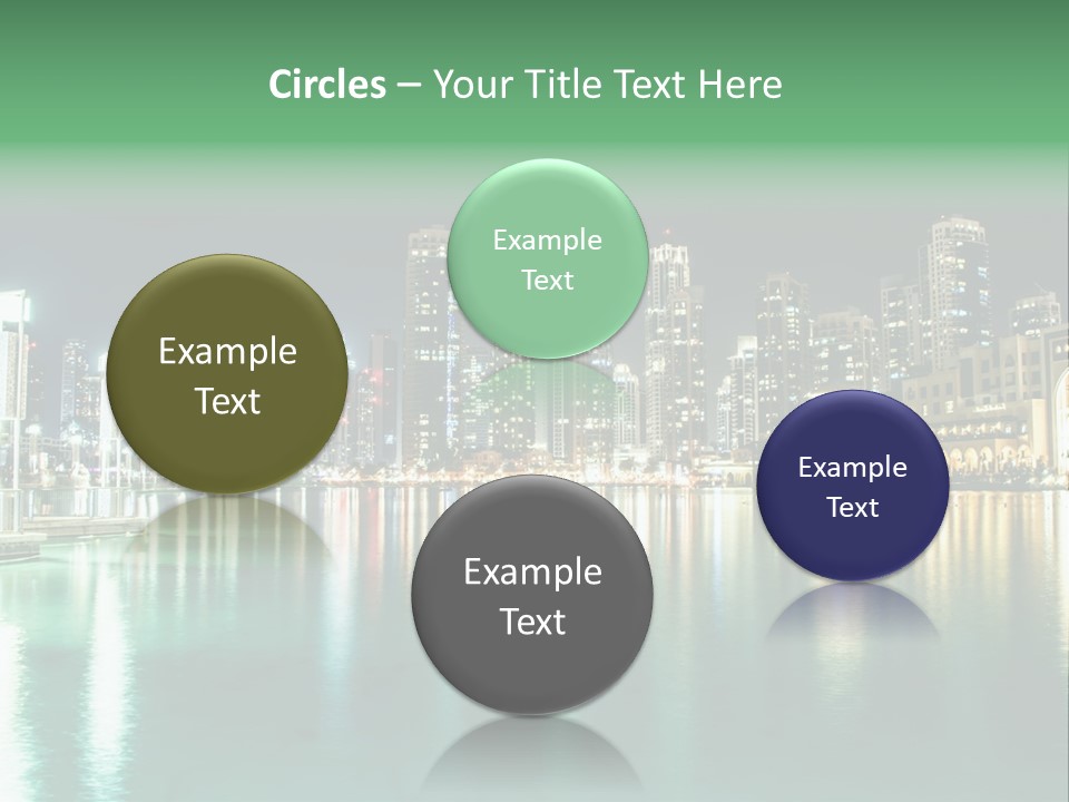 Holiday Destination Attraction Water Reflection PowerPoint Template