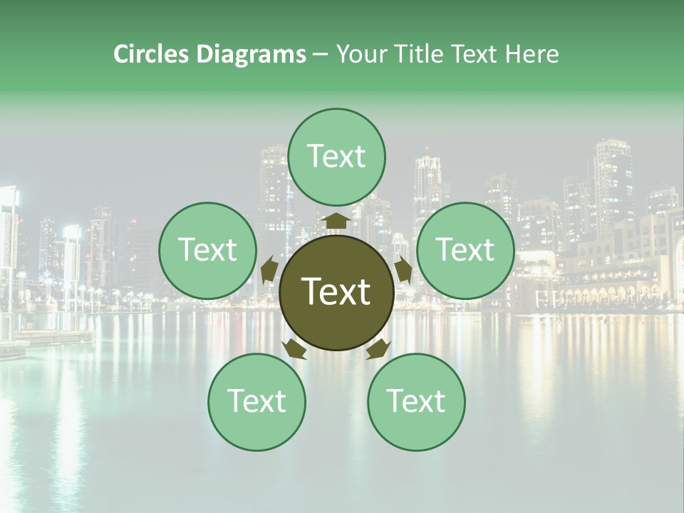 Holiday Destination Attraction Water Reflection PowerPoint Template