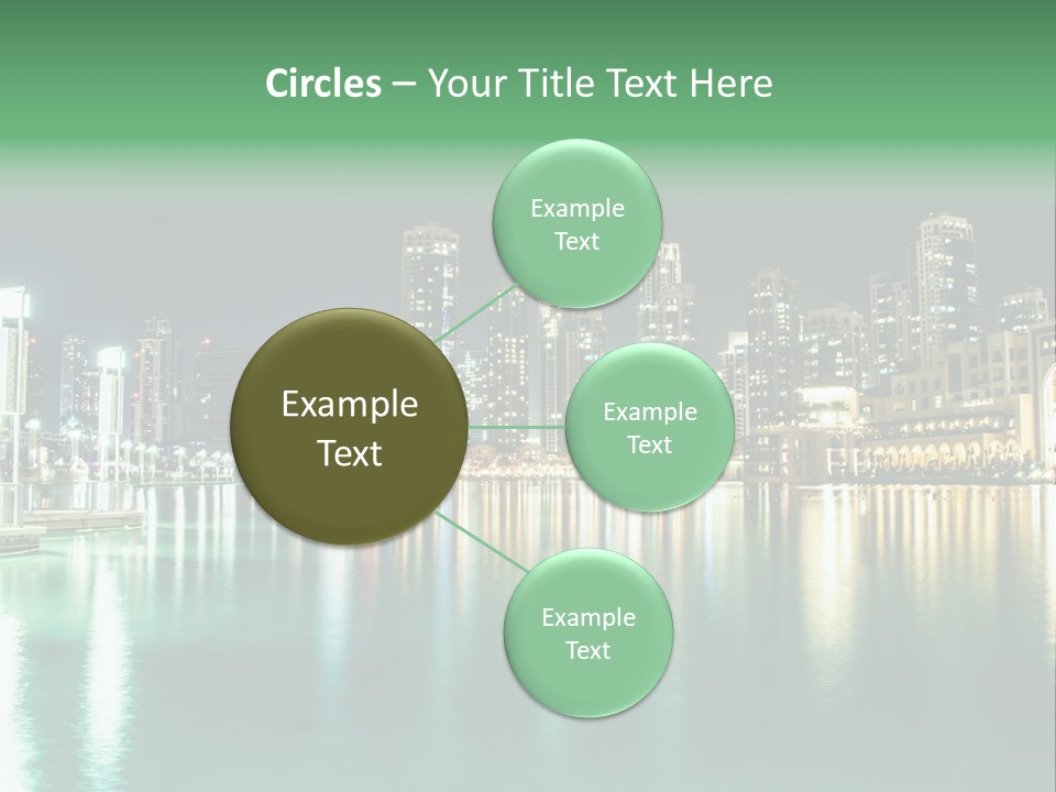 Holiday Destination Attraction Water Reflection PowerPoint Template