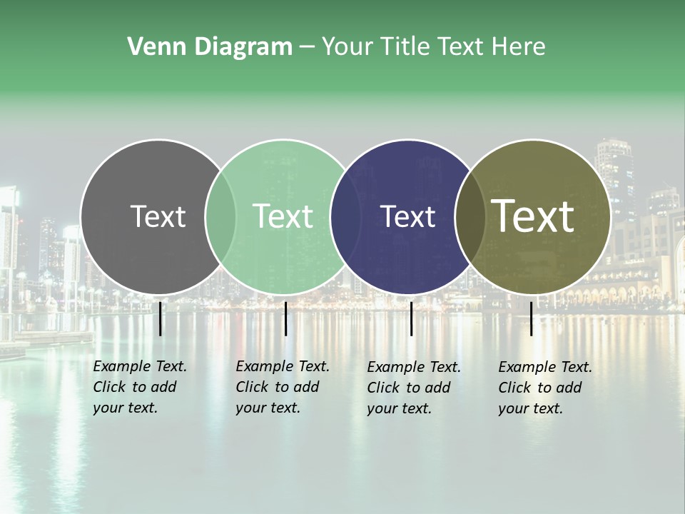 Holiday Destination Attraction Water Reflection PowerPoint Template