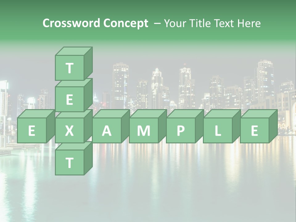 Holiday Destination Attraction Water Reflection PowerPoint Template