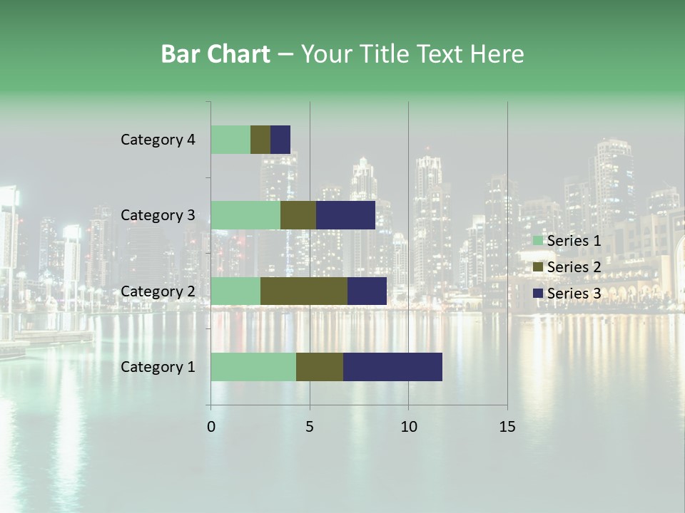 Holiday Destination Attraction Water Reflection PowerPoint Template