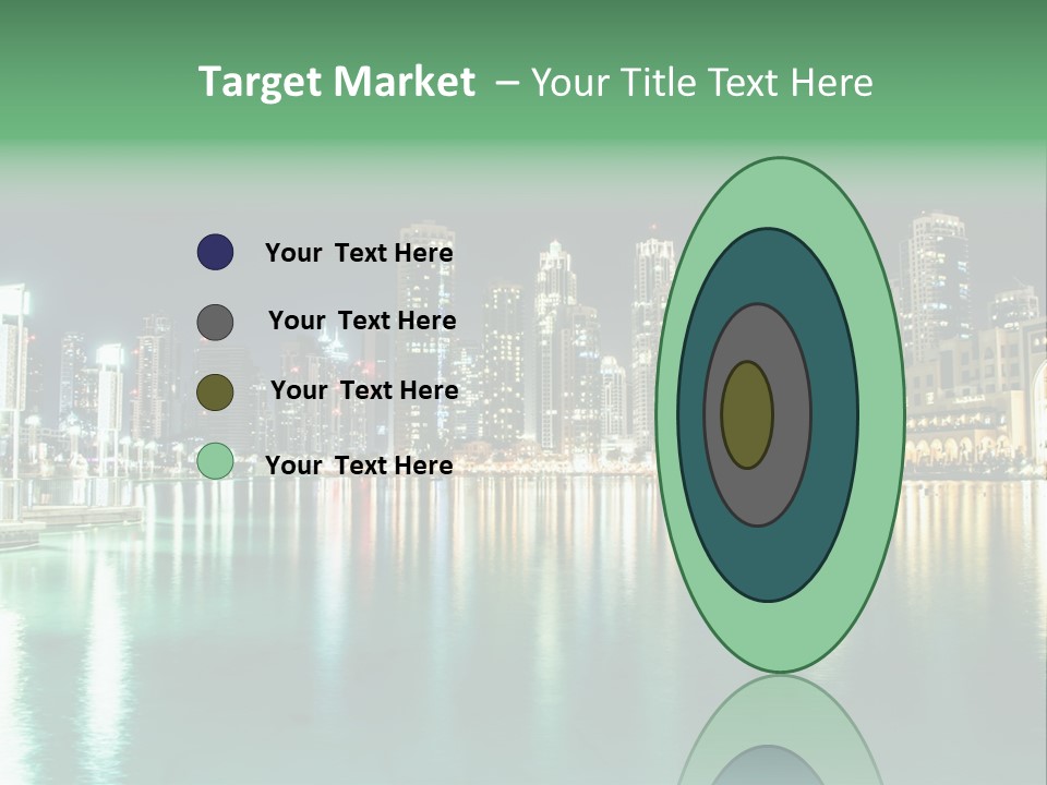 Holiday Destination Attraction Water Reflection PowerPoint Template