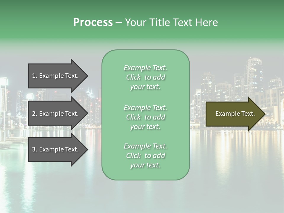 Holiday Destination Attraction Water Reflection PowerPoint Template