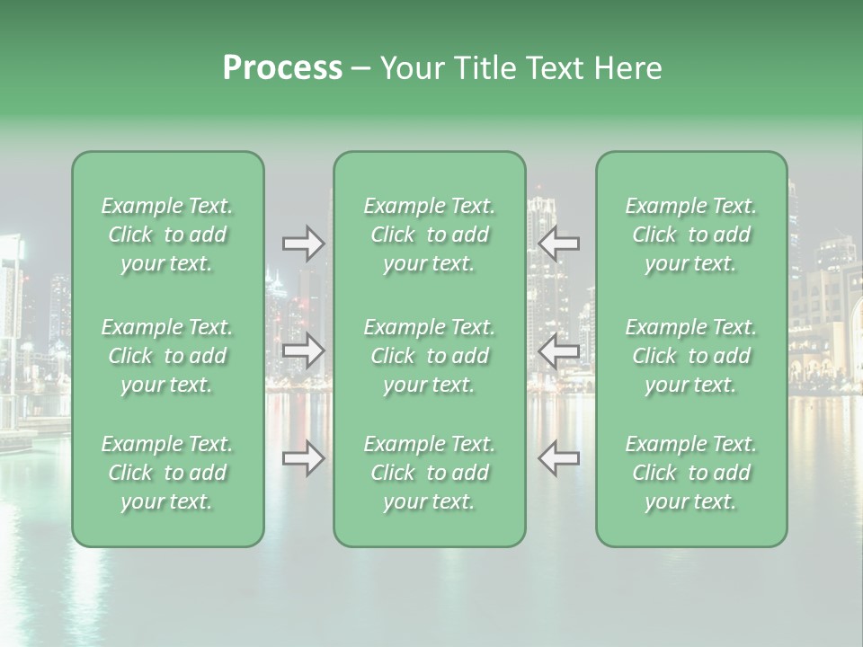 Holiday Destination Attraction Water Reflection PowerPoint Template