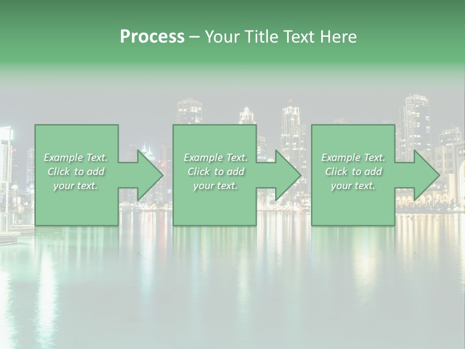 Holiday Destination Attraction Water Reflection PowerPoint Template