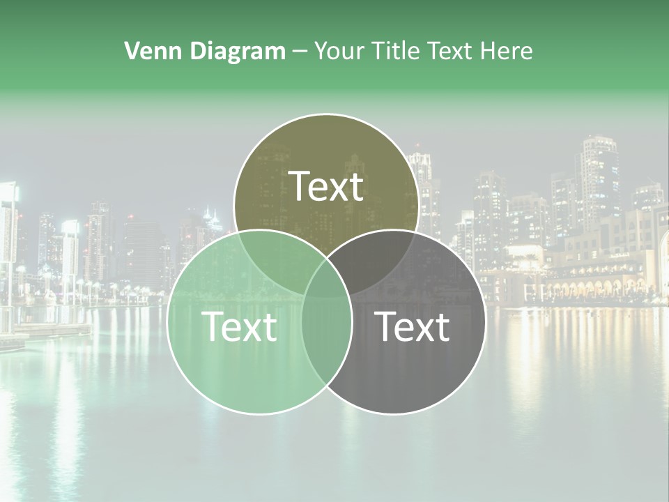 Holiday Destination Attraction Water Reflection PowerPoint Template